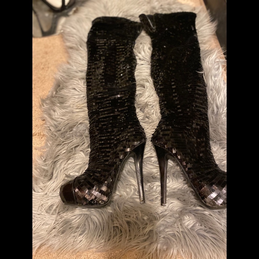 SEQUIN BOOTS - Picture 5 of 6